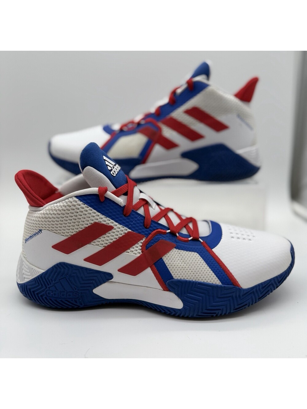 Adidas Court Vision 2.0 Mens Scarlet Collegiate Royal FY9378 Basketball Size10.5